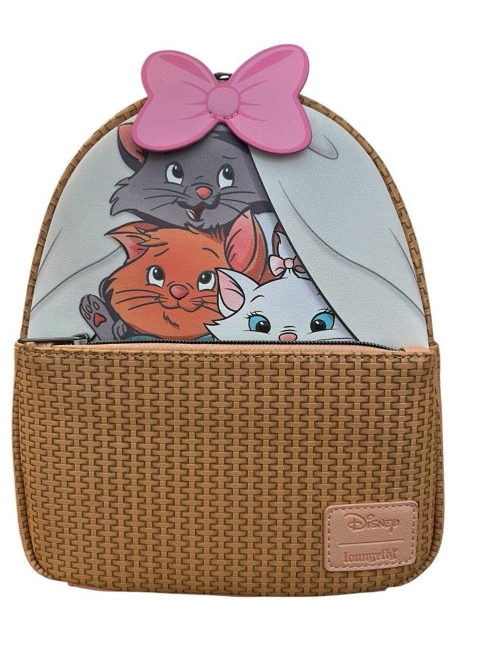 Loungefly The Aristocats Kittens Basket Mini Backpack Marie Toulouse Berlioz NWT